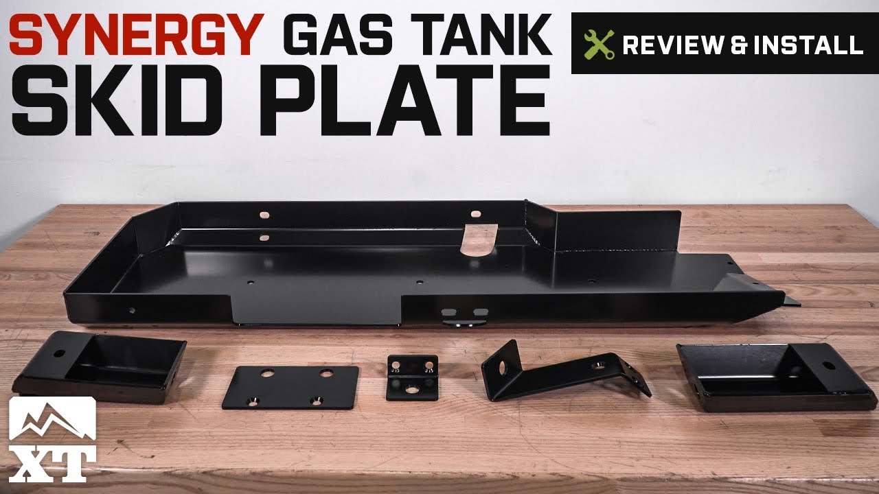Jeep Wrangler Synergy Gas Tank Skid Plate (2007-2018 JK 2 Door) Review &  Install - YouTube