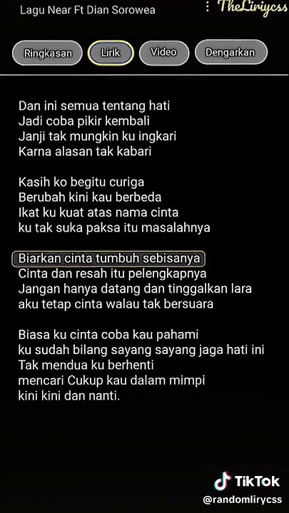 lirik lagu karna su sayang