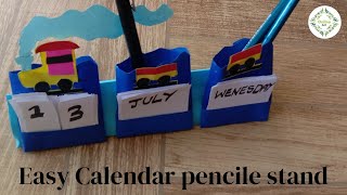 How to make a paper Calendar - Pencil Holder #onlineart