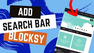 Add search bar to Blocksy Mobile!