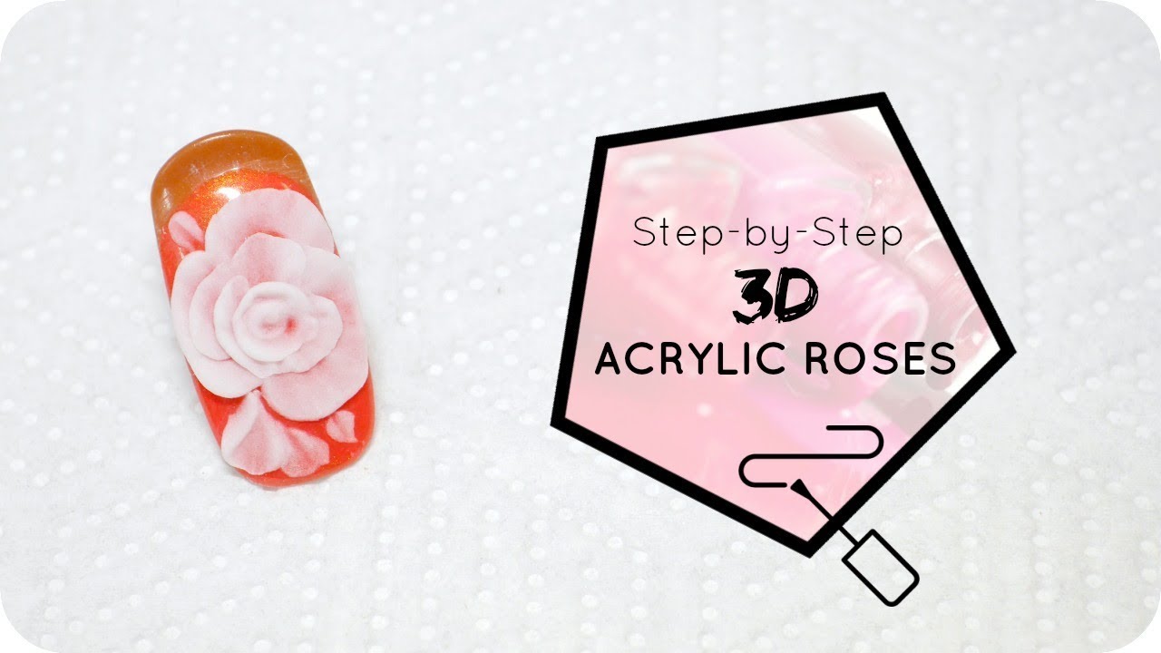 3D Acrylic Rose Nail Art Supplies - wide 6