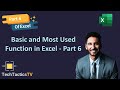 Excel beginners  6  most used function in excel