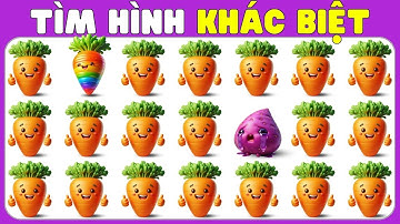 🥕 THỬ TÀI TINH MẮT | Tìm Củ Khác Biệt Siêu Dễ Thương - Đố Bạn Tinh Mắt Tìm Ra!