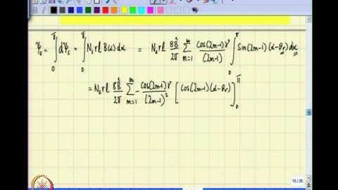 Mod-01 Lec-12 Inductance in Salient Pole Machine - IV