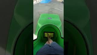 Near-Vertical Water Slide Drop in Florida #shorts