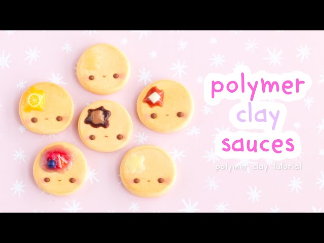 Color Liquid Polymer Clay Donut Cake Simulation Sauce DIY Earrings