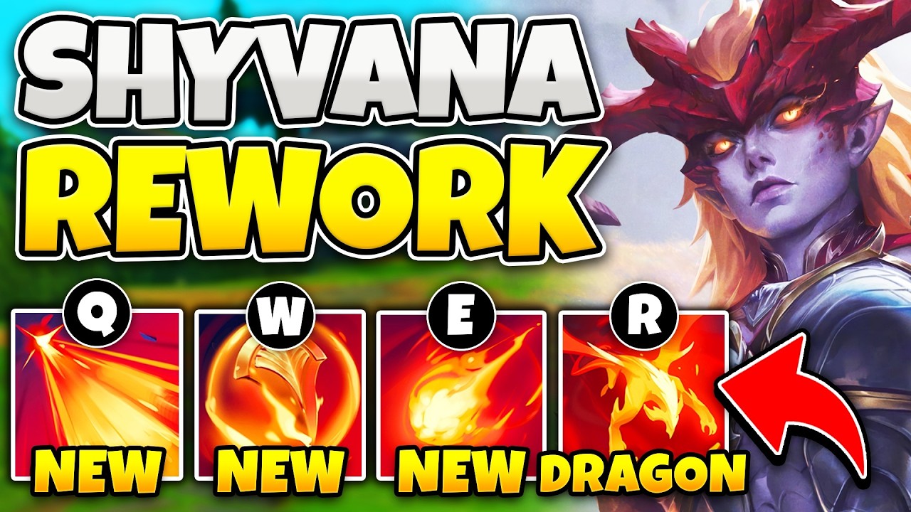 THE SHYVANA REWORK IS FINALLY HERE! SHE TURNS INTO A FULL GROWN DRAGON NOW!