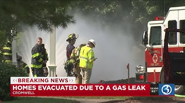 Video: Cromwell homes evacuated due to gas leak