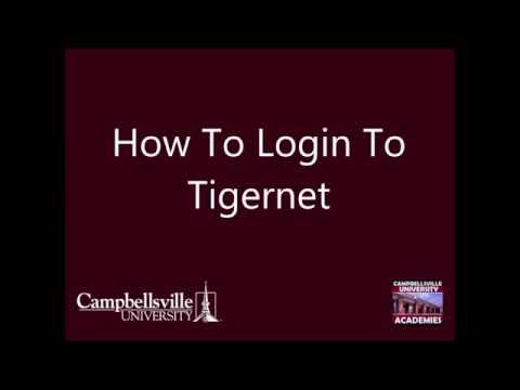 How to Login to Tigernet