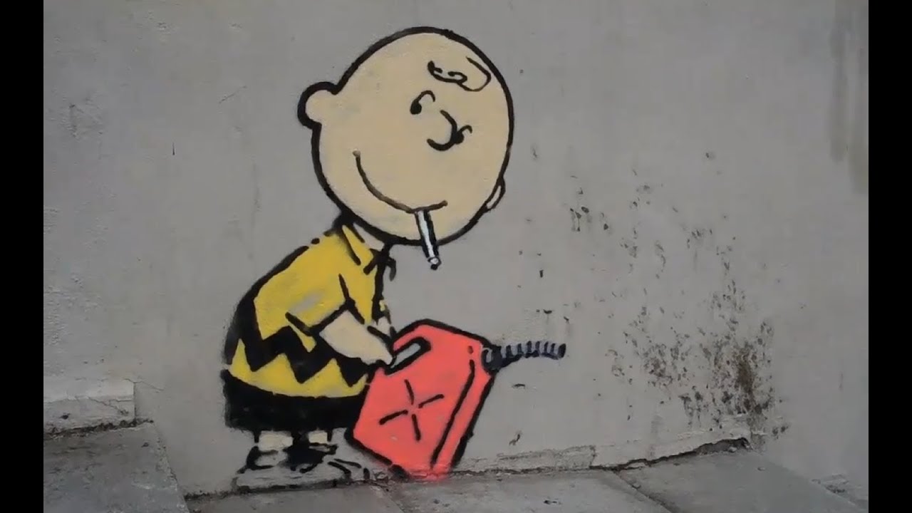 Charlie Brown Firestarter By Banksy Los Angeles Pursuitist Charlie Brown Firestarter By Banksy Los Angeles Pursuitist