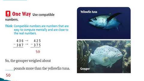 Gr. 3 Math: Lesson 1.8 Estimate Differences