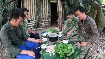 Sống trong rừng mùa đông, bữa lẩu tuyệt vời