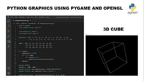 Python Graphic Tutorial: Draw a Cube Using Pygame and OpenGL
