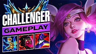 S14 Challenger Lux Gameplay #6 - Season 14 Split 1 SoloQue - Lux Builds & Runes