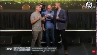 Новинка, Дуэль взглядов пресс конференция перед UFC 200 Кейн Веласкез vs Тревис Браун