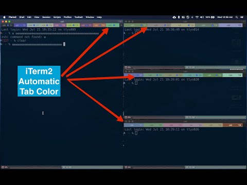 iTerm2 Automatic Tab Colouring
