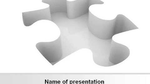 Puzzle Piece PowerPoint Template by PoweredTemplate.com