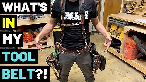 What Should You Carry In Your TOOL BELT?! (These Are The Best Tools For Carpentry / Construction!!)