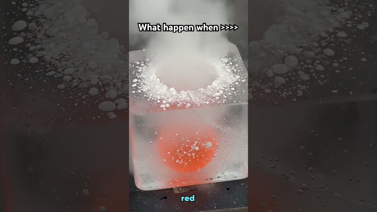 Когда вы кладёте раскалённый железный шар в кубик льда 