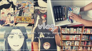 vlog : manga organization, one piece, heaven officals blessing, manga shopping