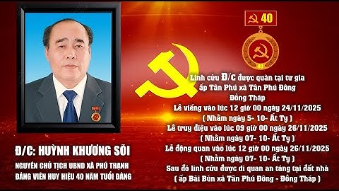 Lễ Tang Ông Huỳnh Khương Sõi (ấp Tân Phú xã Tân Phú Đông - Đồng Tháp)