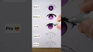 How To Draw Anime Eye ✍️ #Shorts