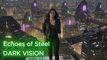 Echoes of Steel — Cyberpunk Ambient Futuristic Soundscape | Dark Vision