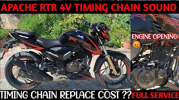 TVS Apache 200 4v Timing Chain Replacement Timing Chain Sound Timing Chain Problem #apachertr4v