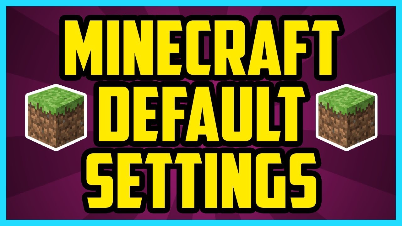 How To Reset Minecraft To Default Settings 2018 (UPDATED) - Minecraft