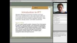 Intern Placement Tracking IPT for Faculty Liaisons recorded webinar