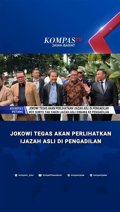 Soal Ijazah Belum Selesai, Jokowi Tegas Akan Perlihatkan Ijazah Asli di Pengadilan #shorts