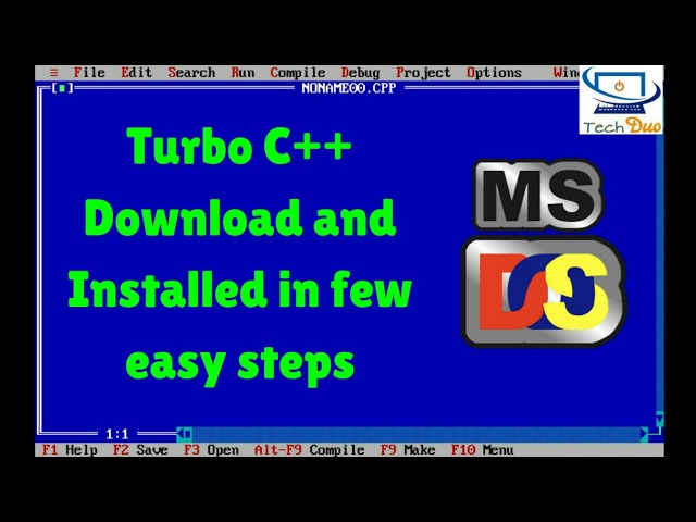 Turbo C For Windows 7 8 8 1 10 Download And Install In Few Easy Steps Youtube