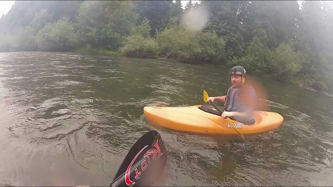 Kayak vs Drift Boat, Lower SouthFork Santiam - YouTube