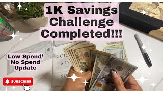 1k Savings Challenge Completed | Mortgage Principal Payment | Cash Envelope System