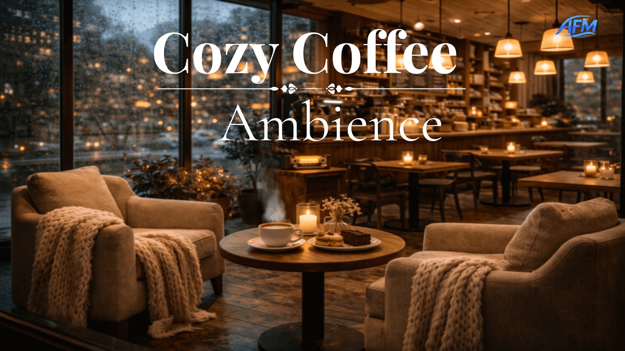 Cozy Coffee Ambience ☕ Soft Jazz for a Peaceful Day