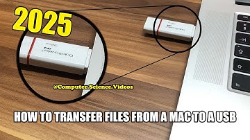 How to TRANSFER Files From a Mac to a USB | 2025