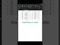 Insert Row in a Table #excel #exceltips #data #dataentry #computertricks #trending #msoffice