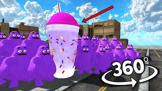 Grimace Shake 360° Rush to Drink But it's 360 degree video