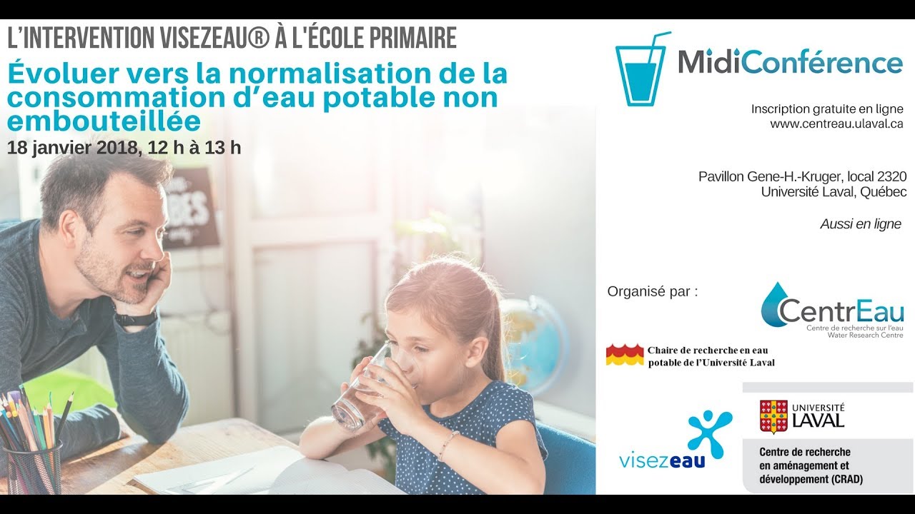 Miid-conférence : Normalisation de la consommation d'eau potable non embouteillée