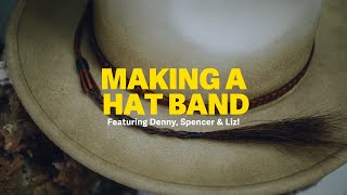 🔴 Leather Crafting Hat Bands with Denny, Spencer &amp; Liz
