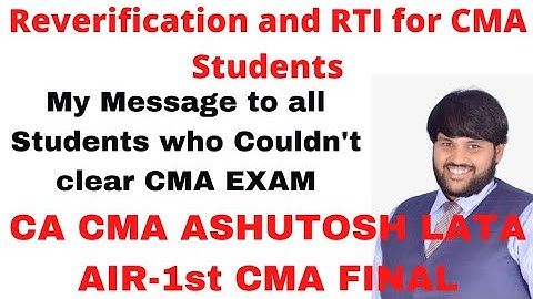 CMA STUDENTS Reverification and My suggestions to students who couldn