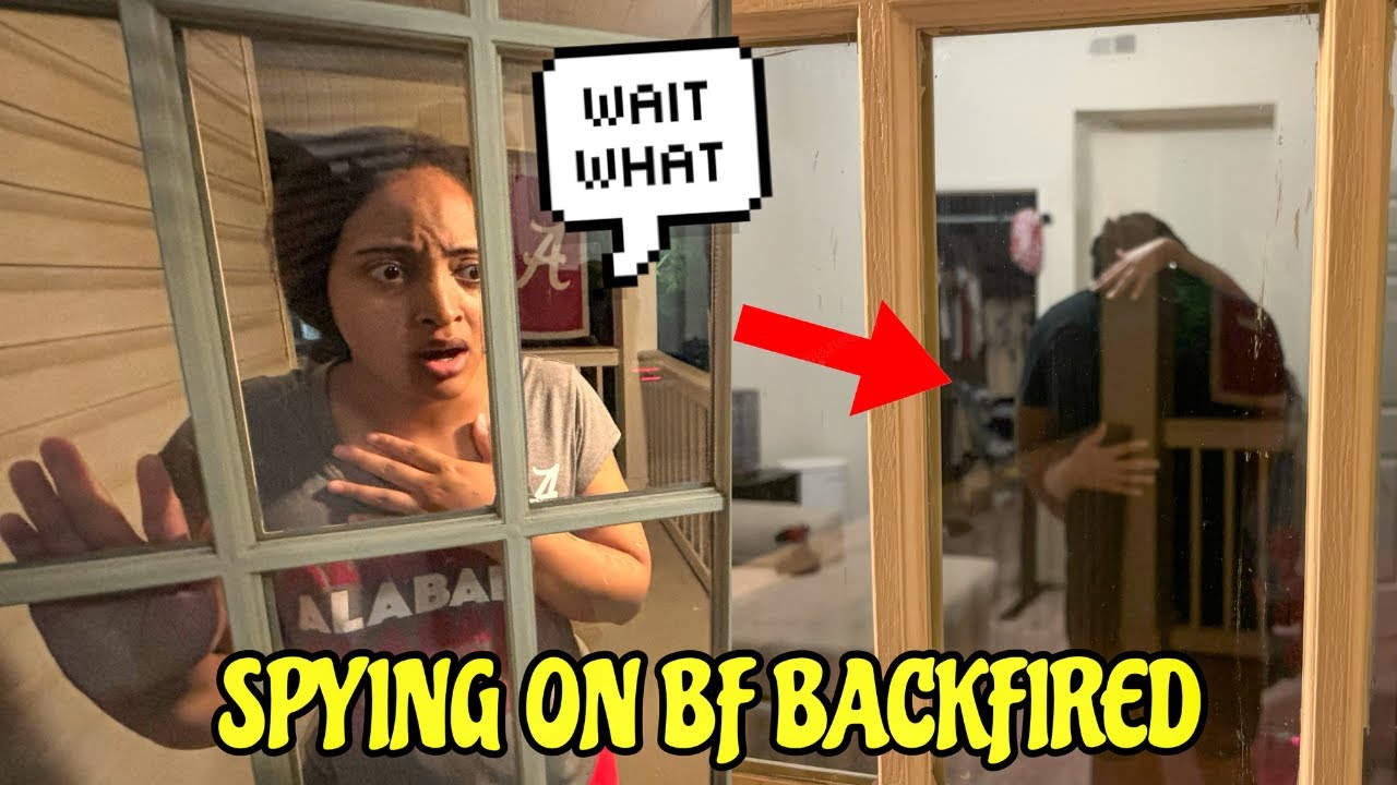 Подглядываю за своим парнем! (Я ЕГО ПОЙМАЛ)