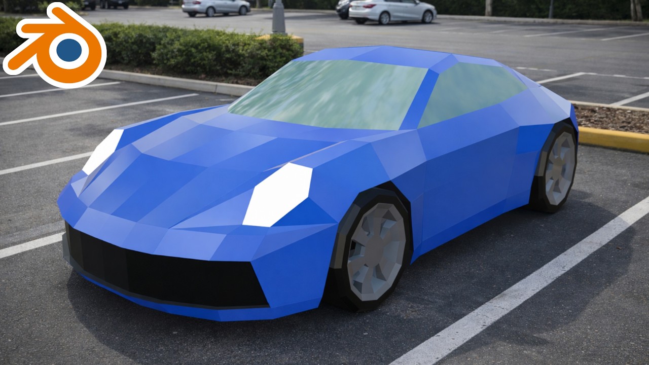 Low Poly Car in Blender - Complete Beginer Guide - YouTube