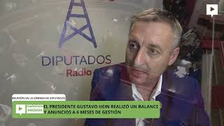 El presidente de la Cámara de Diputados, Gustavo Hein se reunió con los empleados legislativos.