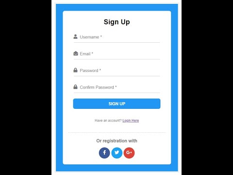 Simple Registration Form with HTML and CSS - YouTube