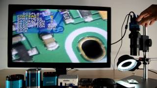 Mini 2.0MP CMOS HD Digital IR Remote Control C-mount Microscope Camera