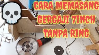 KEPALA MATA PISAU GERGAJI GERINDA MESIN POTONG KAYU SAW BLADE 7 INCH