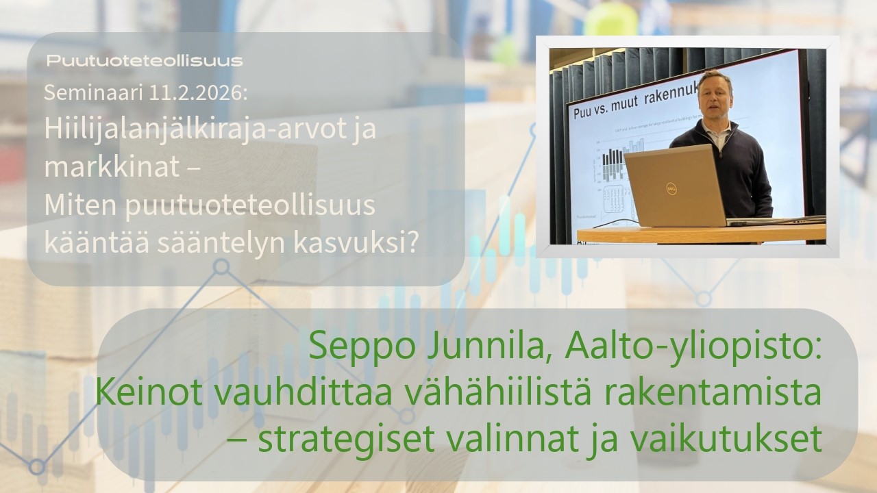 Hiilijalanjälkiraja-arvot ja markkinat -seminaari, osa 4: Seppo Junnila