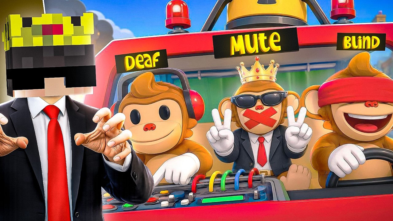 THREE MONKEYS DIFFUSING A BOMB! | BOMBANANA!