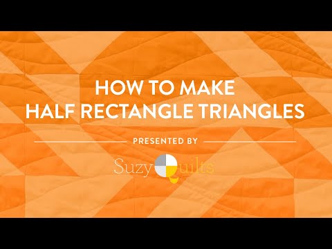 How To Make Half Rectangle Triangles